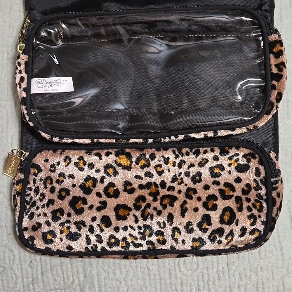 Once Upon A Rose Animal Print Cosmetic Case 8 X 9 Inches